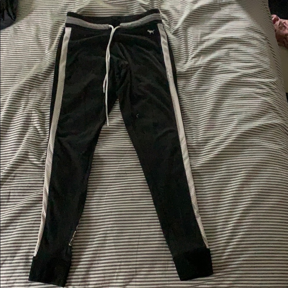 Grey and White Joggers